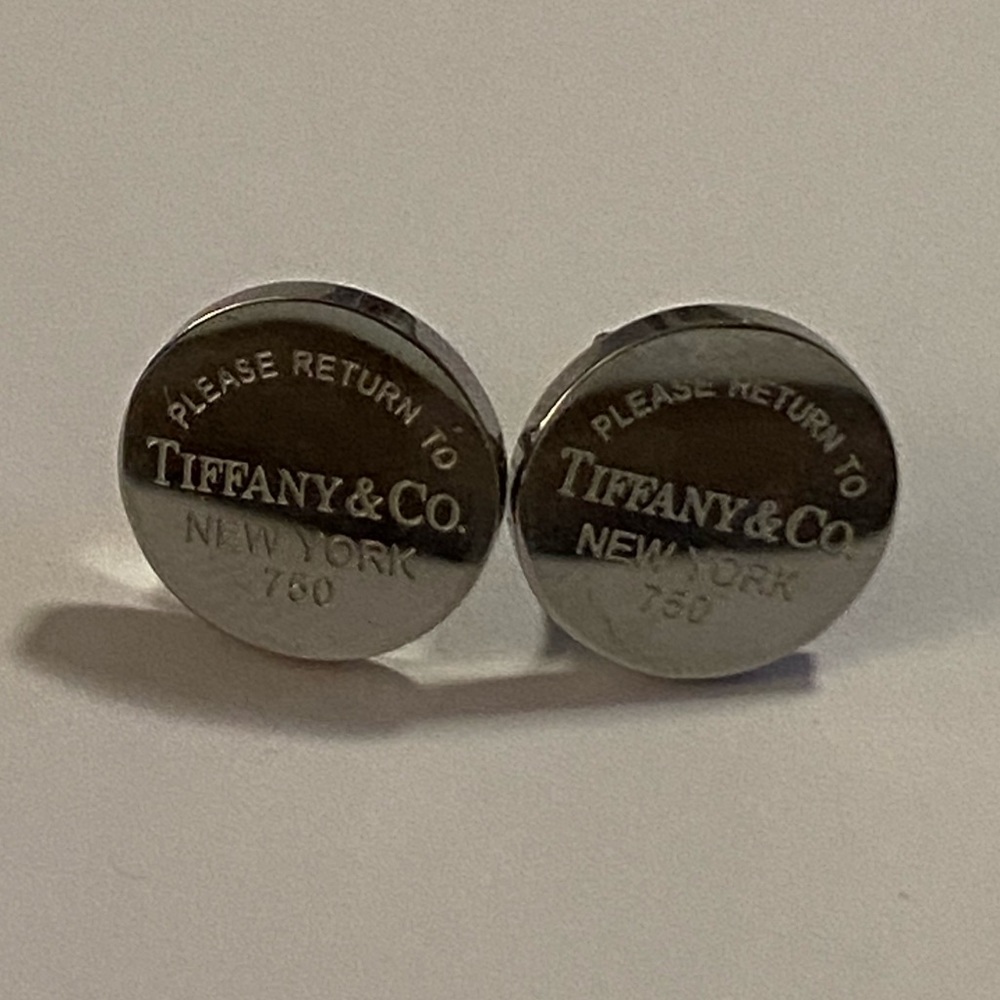 Silver round/circle Tiffany & Co. earrings - COPIES